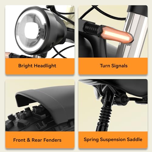 Dual Motor Electric Bike for Adults, 52V 4000/5000W Peak Motor, 40/45MPH, 1300Wh Battery, Up to 100 Miles Range, 26" x 4.0 Fat Tire Ebike with 7-Speed, Suspension, Turn Signals and Dual Disc Brakes
