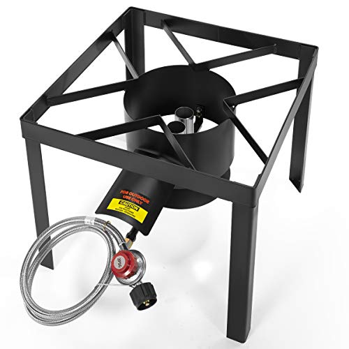 Barton All Purpose Turkey Deep Fryer High Pressure Burner Boiler Roaster Clam Bake Crawfish Pot Boiling Lid Seafood Cajun Gas Stove Burner Stand Injector