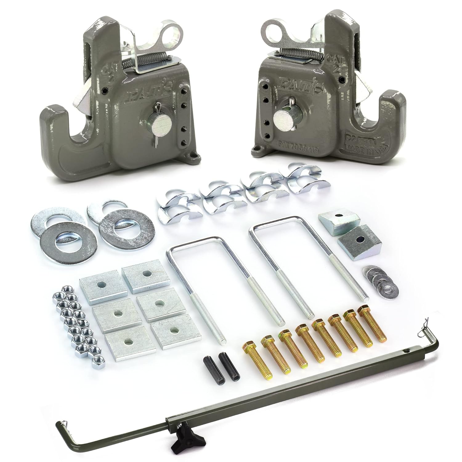 Category 2 Pat's Easy Change w/ Stabilizer Bar - Best Quick Hitch System On The Market &ndash; Flexible, Durable & Affordable - Comes w/ 4 Pair of Washers