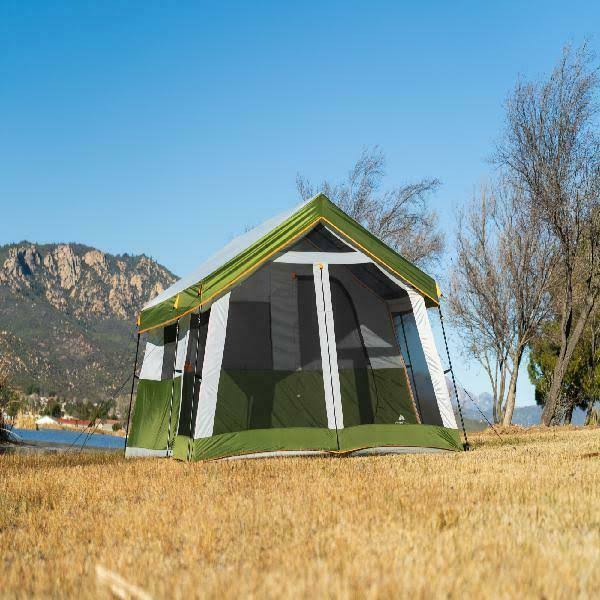 Ozark Trail 8-Person Family Cabin Camping Tent with Screen Porch and Carry Bag