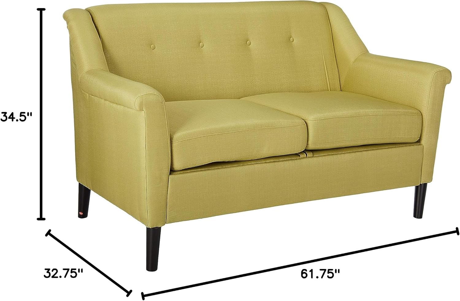 Christopher Knight Home Grace Fabric Sofa, Light Green