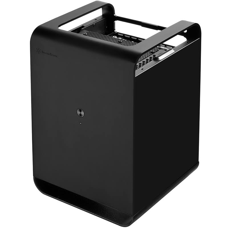 Silver Stone Technologies Cs01b Mini ITX Case Storage Aluminum Computer Chassis for Cloud Black