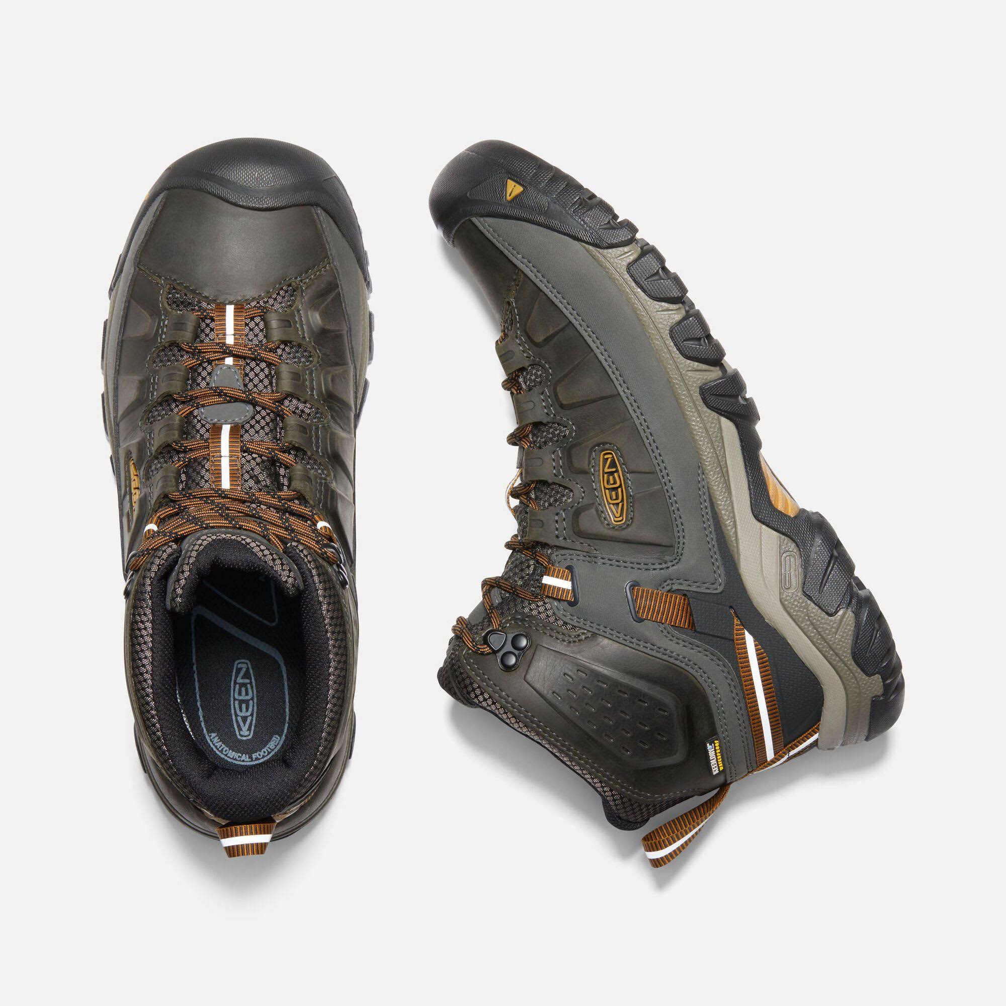 Keen Men&s Targhee III Waterproof Mid, Black Olive / 10.5
