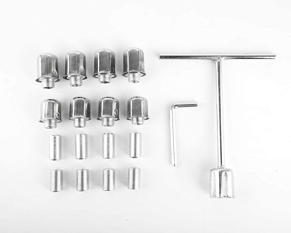 Kucaruce Set of 4 19.5 10 Lug Wheel Skins Hub Caps Rim Covers Stainless Steel Wheel Simulators For 2008-2020 R_a_m 4500 5500 Pickup