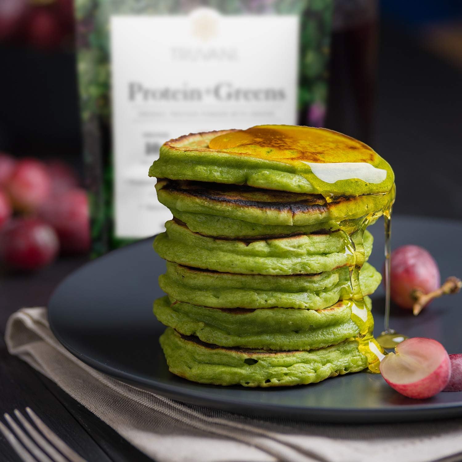 Truvani Protein + Greens | Organic, Non-GMO, Vegan, Gluten Free, Dairy Free | Daily Greens Combined with Protein | Great Taste with a Splash of Sweetness Pack of 2