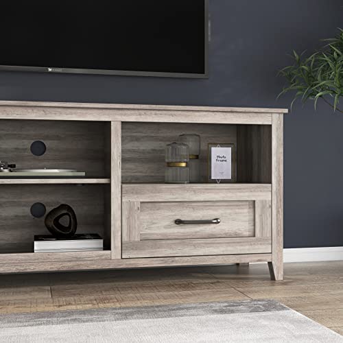 70" Farmhouse Style TV Stand with 2 Drawers and 4 Large Storage Compartments Wood Media Console Table Storage Cabinet for Bedroom, Living Room or Game Room (Old Pine)