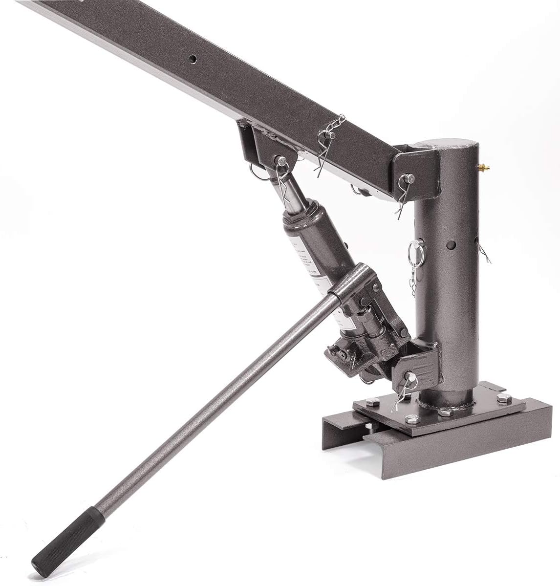 Stark 1/2 Ton Capacity Pickup Truck Extra Lift Hoist Load Crane Telescopic 1100lbs Extension Lock Position Swivel Base