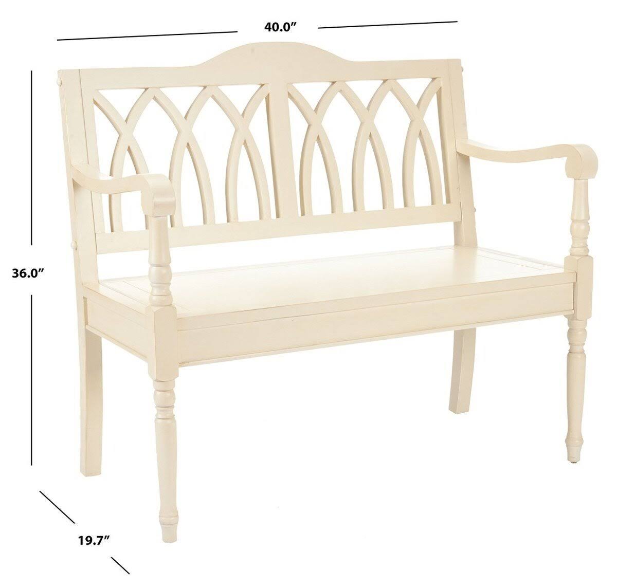 Safavieh Benjamin Bench, Grey
