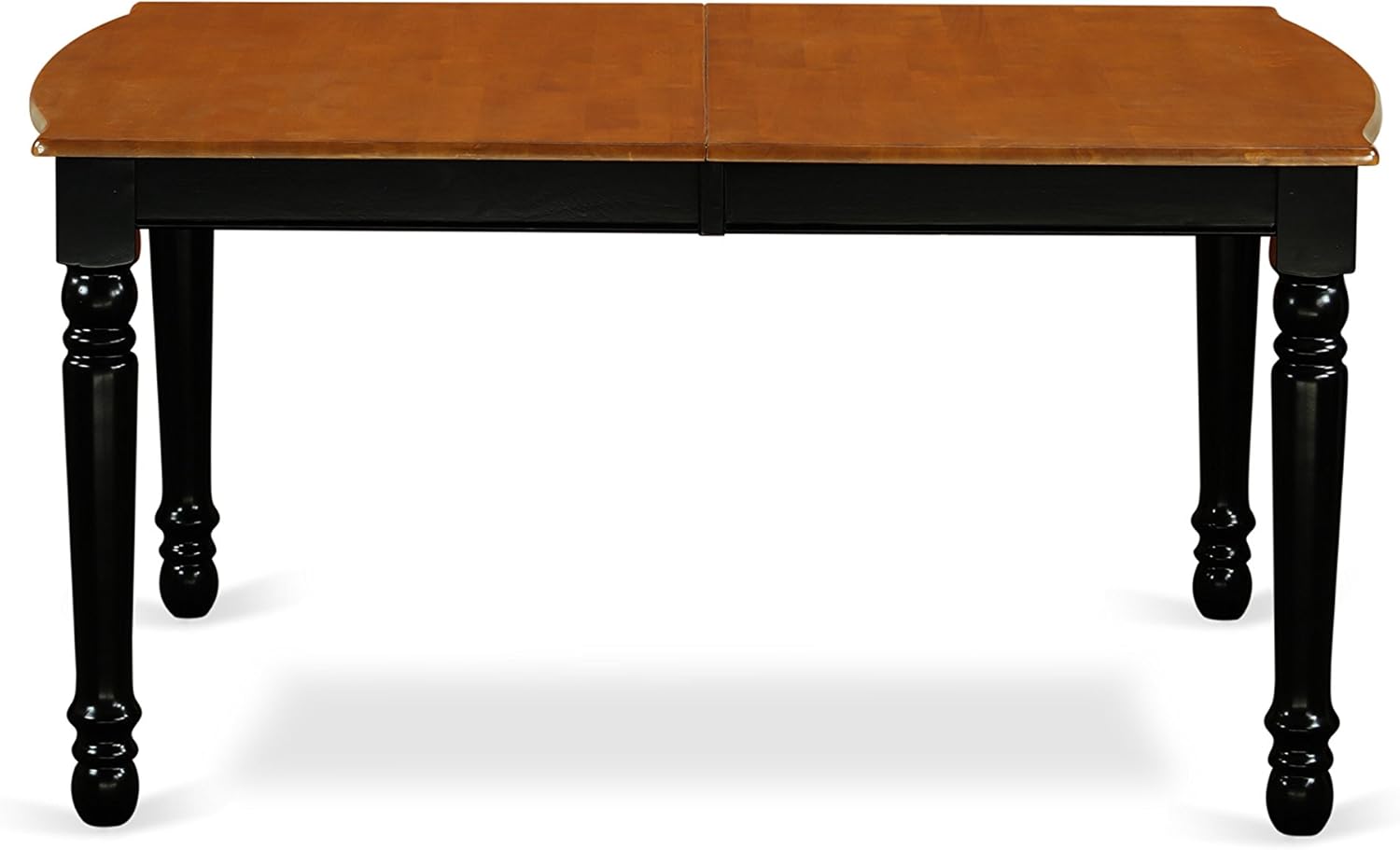 East West Furniture DOKE7-BCH-W Dover 7 Piece Modern Set Consist of a Rectangle Wooden Table with Butterfly Leaf and 6 Dining Room Chairs, 42x78 Inch, Black & Cherry