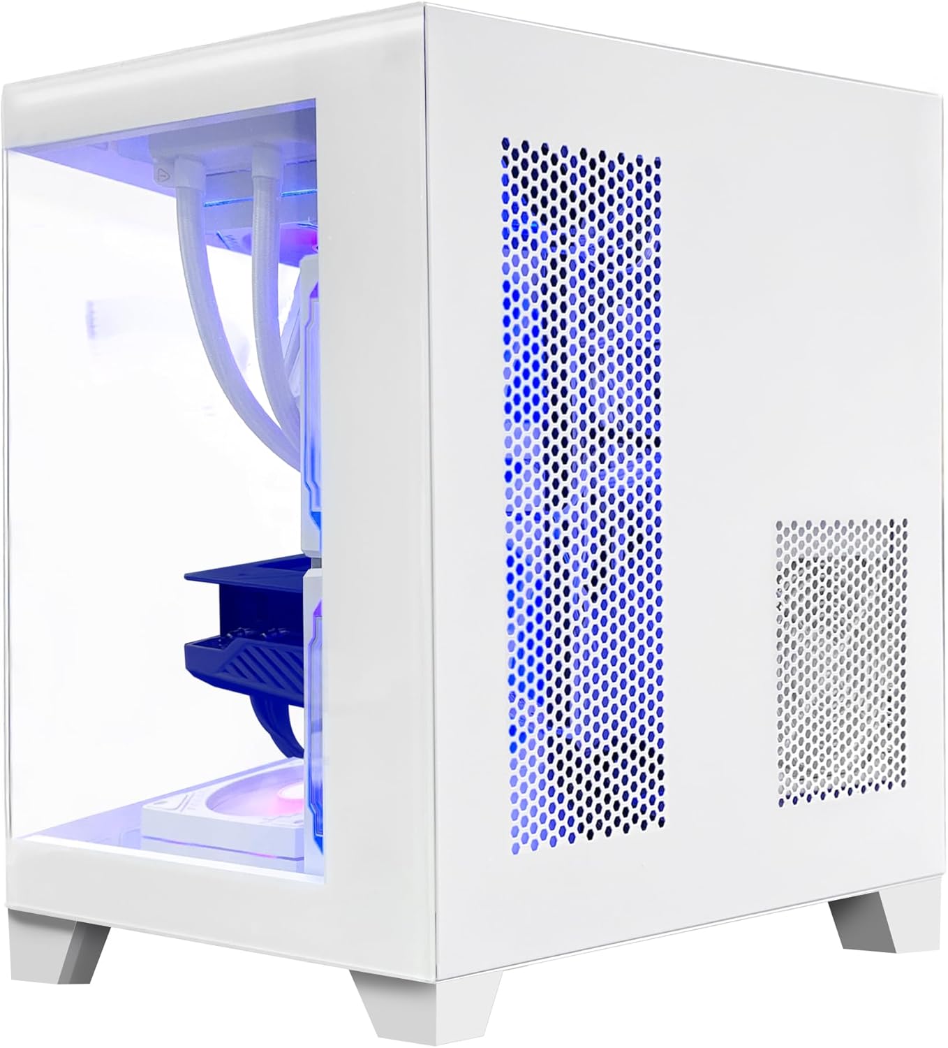 Panorama Gaming PC Desktop - AMD Ryzen 5 5600G 3.9GHz, RX 6650 XT 8GB, 32GB DDR4 RAM 3200, 1TB M.2 PCIE SSD, 240mm AIO, Windows 11 Pro 64-bit Desktop Computer, White