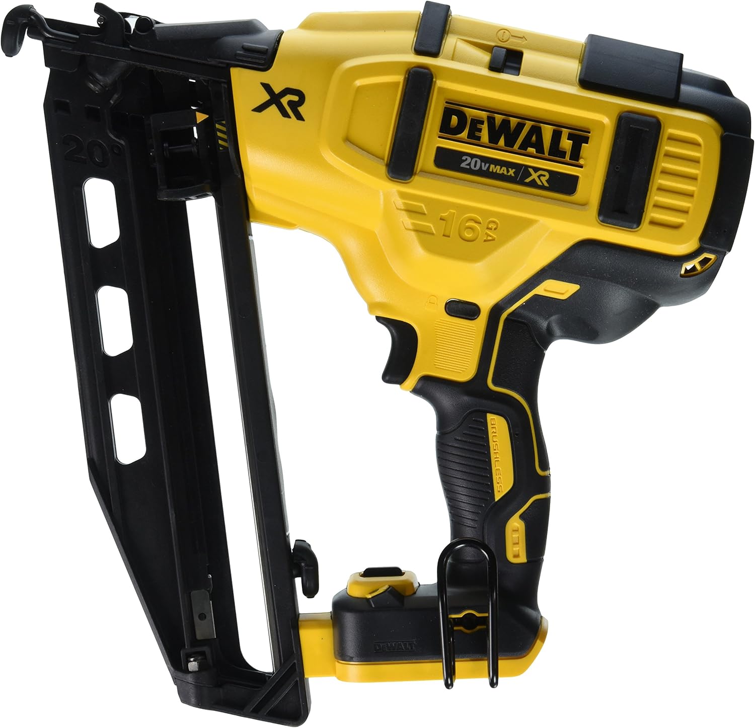 DEWALT 20V MAX* Finish Nailer, Angled, 16GA, Tool Only (DCN660B)