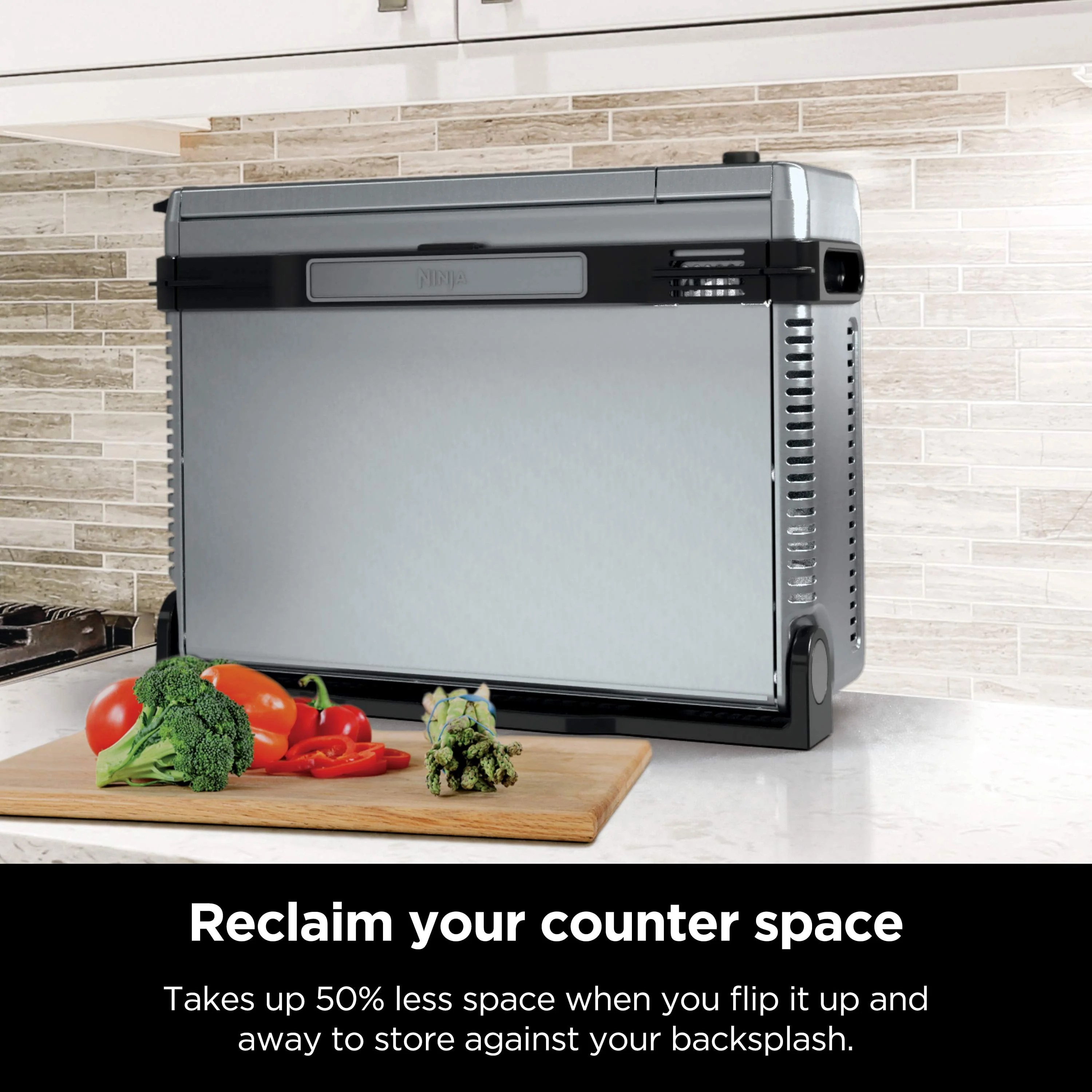 Ninja Foodi 6-in-1 Digital Air Fry, Large Toaster Oven, Flip-Away, SP080