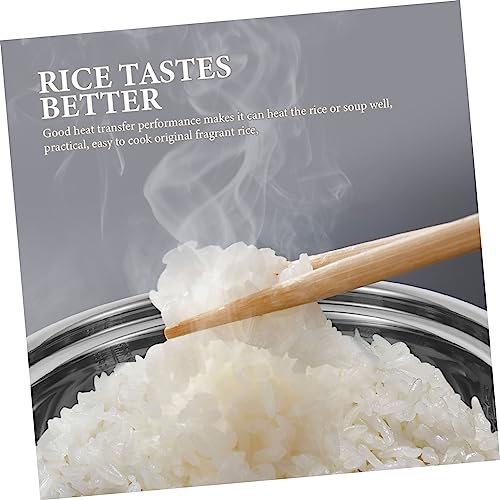 SWOOMEY Rice Cooker Liner Instant Rice Cooker Rice Container Stainless Steel Rice Cooker Nonstick Inner Pot Rice Inner Cooking Pot Electric Rice Inner Tank Electric Cooker Supply Rice Pot