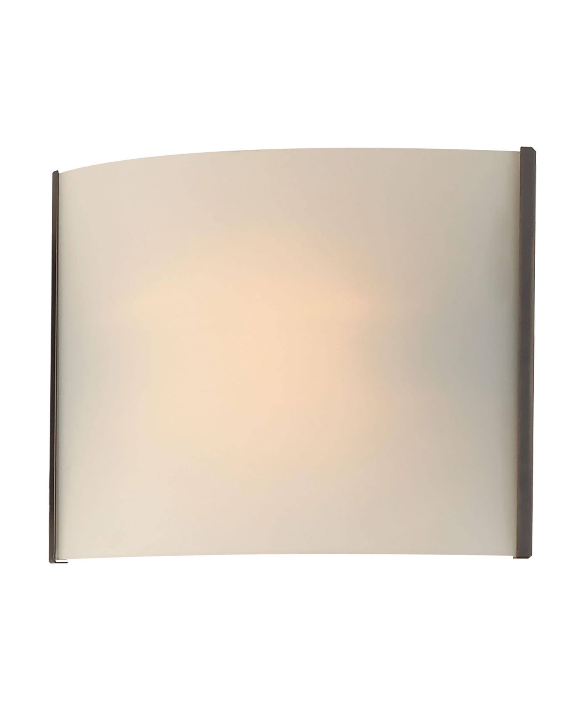 Elk BV711-10-45 Pannelli 1 Light Vanity with White Opal Glass in Oil-Rubbed Bronze