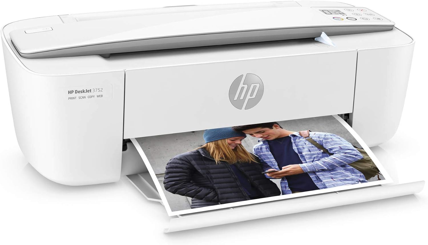 HP DeskJet 3752 Wireless All-in-One Compact Color Inkjet Printer, Scan and Copy with Mobile Printing, T8W51A (Renewed)