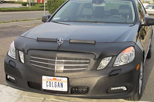 2010 Mercedes-Benz E-Class Colgan Custom Original Car Bra, Original Full Front-End Bra in Black, C2, with License Plate Opening