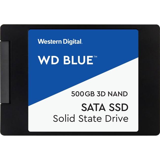 WD Blue 3D NAND 500GB PC SSD - SATA III 6 Gb/s 2.5x22/7mm Solid State Drive - WDS500G2B0A