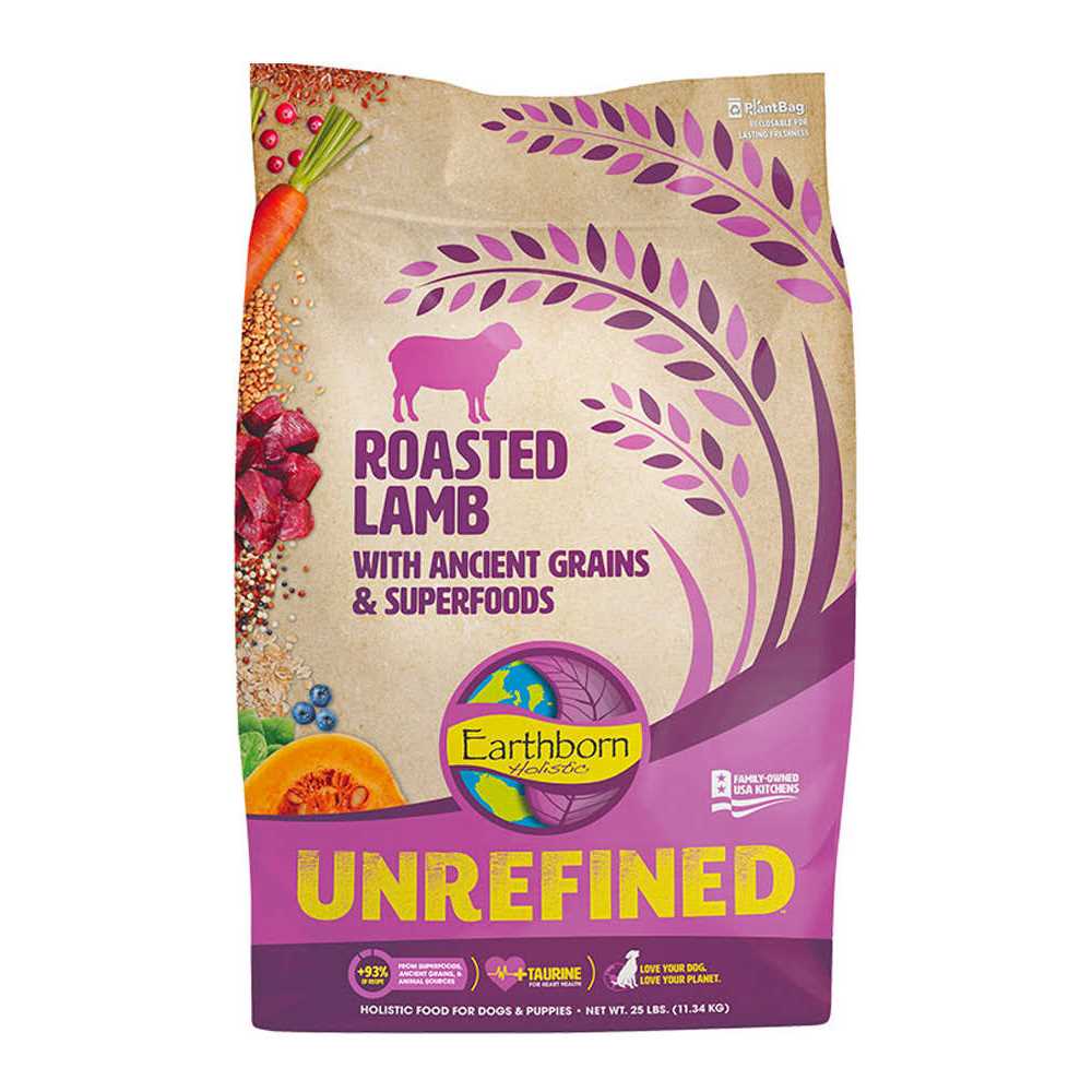 Earthborn Holistic Unrefined Roasted Lamb with Ancient Grains &amp; Superfoods Dry Dog Food - Pet Supplies online store