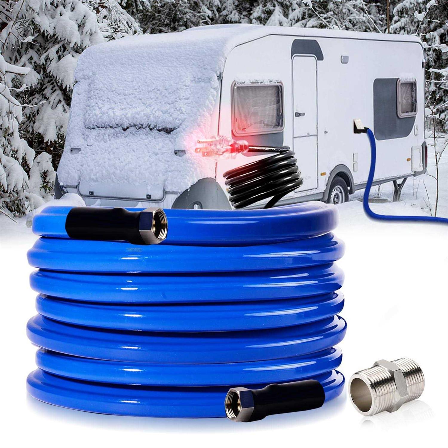 50FT 100 FT Heated Water Hose for Rv,-45 °F Antifreeze Heated Water Hose,Rv Accessories,Rv Water Hose