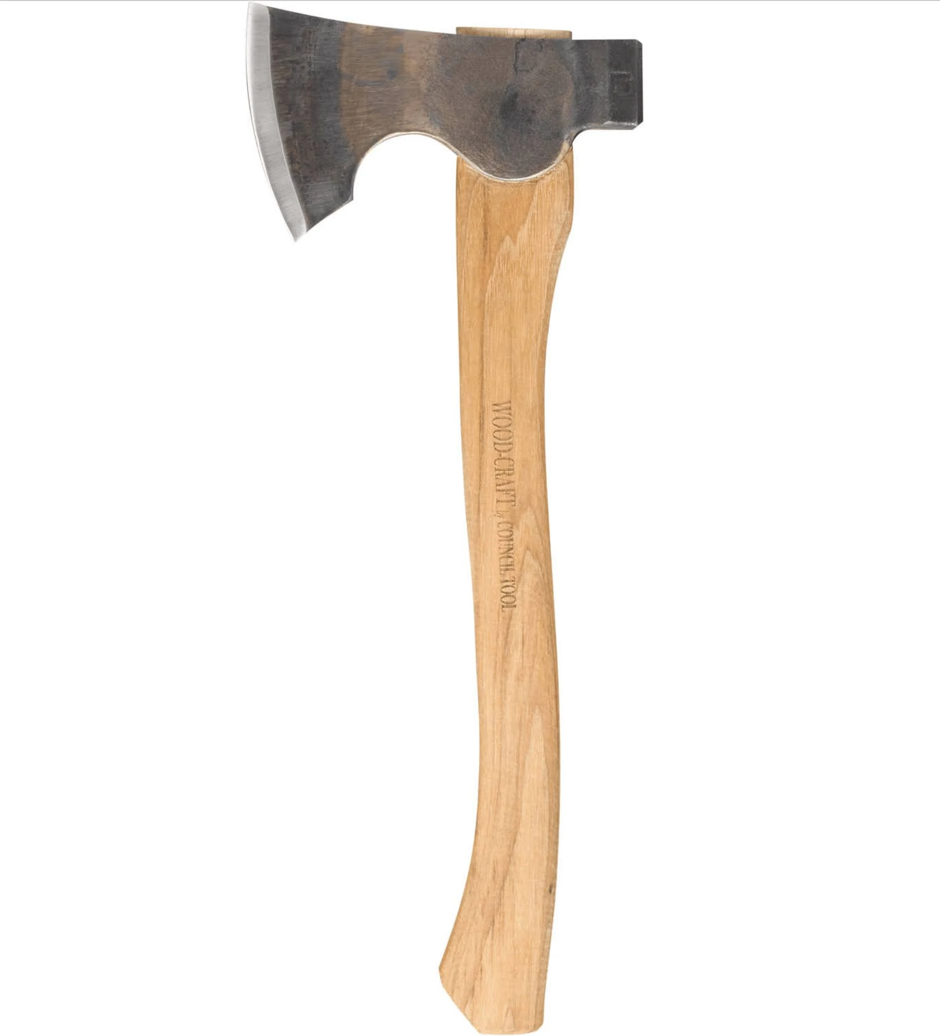 Council Tool 1.7#Wood-Craft Camp Carver Axe, 16x22 Curved Handle Axe Model - USA Made