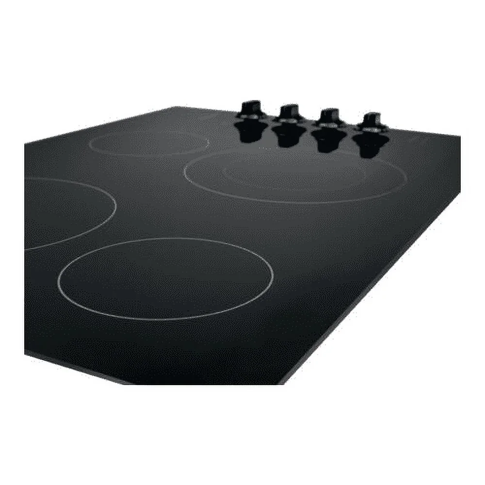 Frigidaire FFEC3025UB Electric Cooktop, 30", Black, 4 Element Burners, Ceramic Glass Surface, 3000W Quick Boil Element, Expandable Element, Hot Surface Indicator