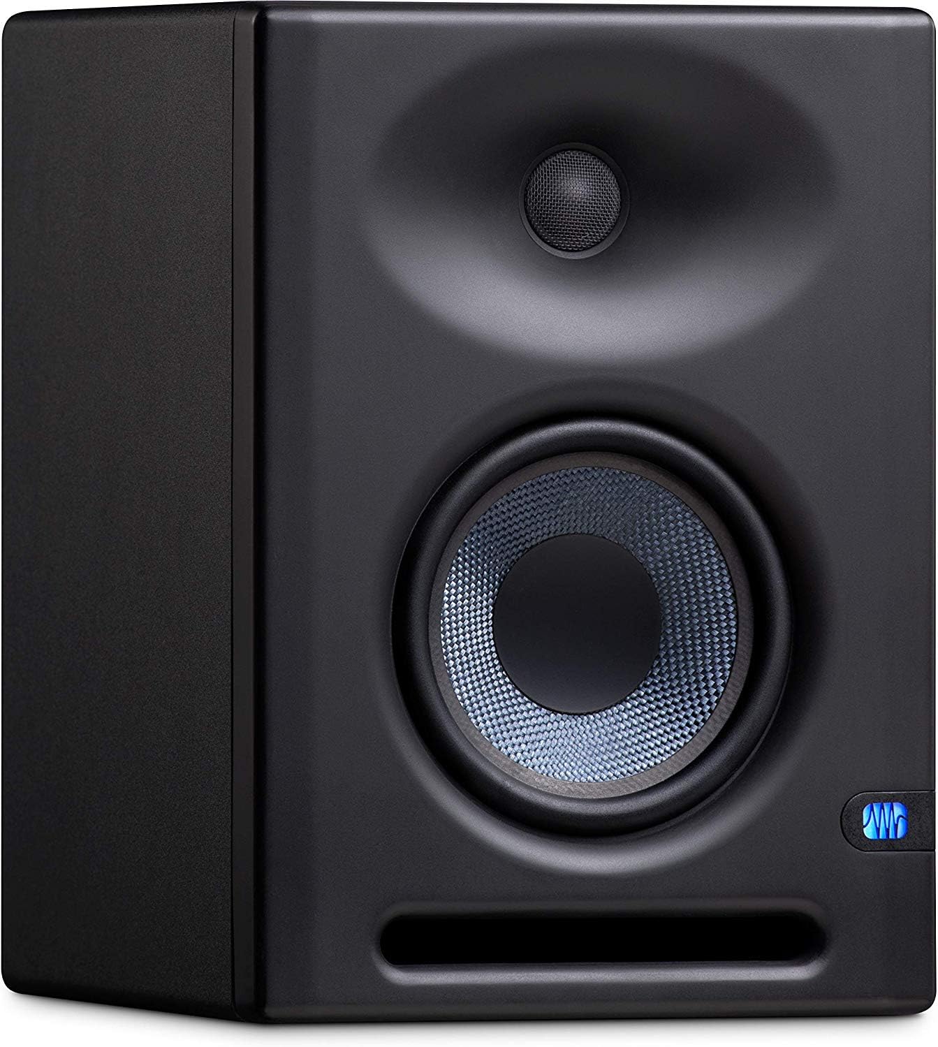 Presonus AudioBox 96 Recording Audio Interface with Creative Software Kit and Studio Bundle and Eris E5 XT Pair Studio Monitors with EBM Wave Guide Design and 1/4 Cables