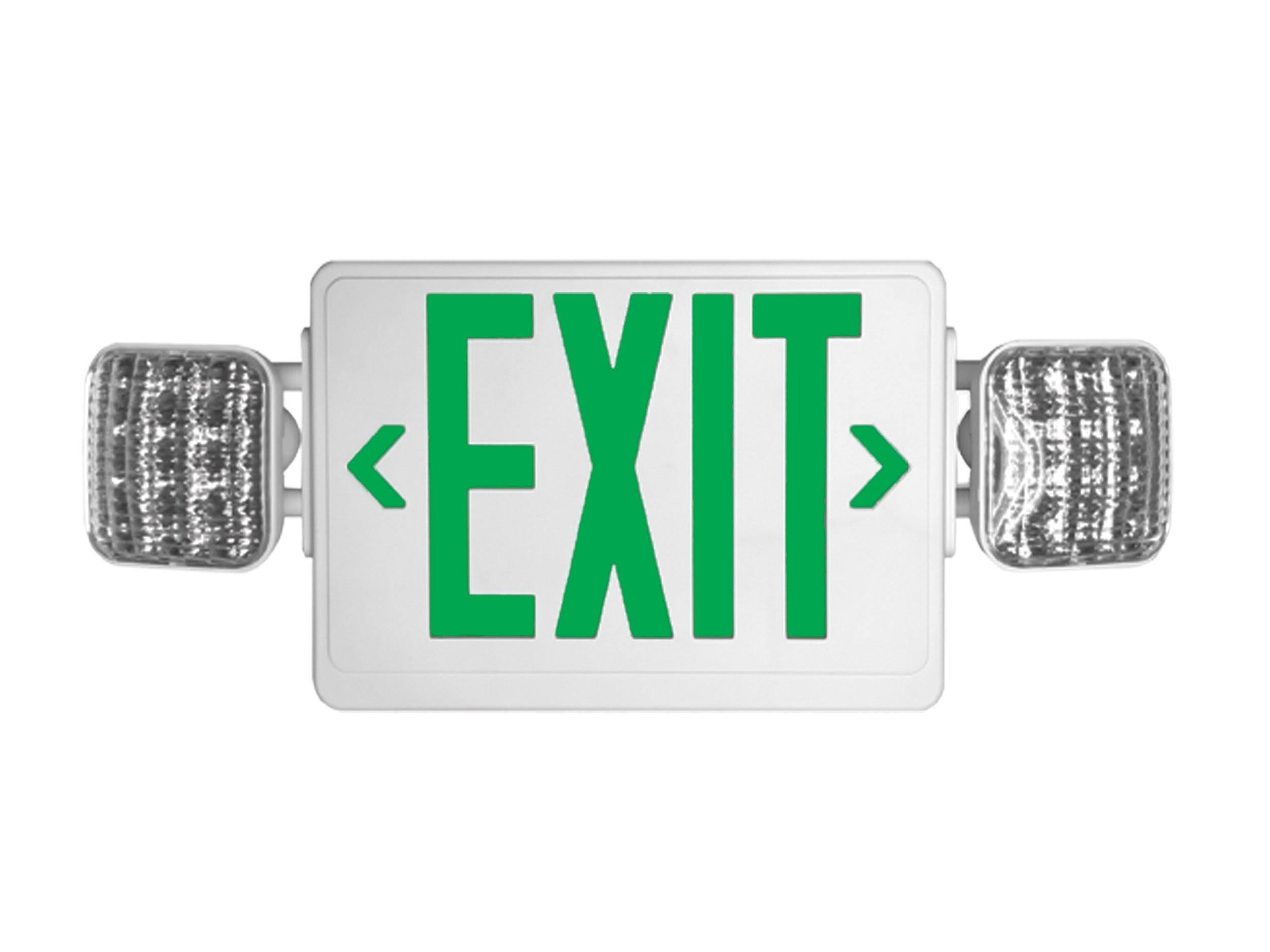 Howard Lighting HL03143GWRC - Exit Sign/Emergency Light Combo.