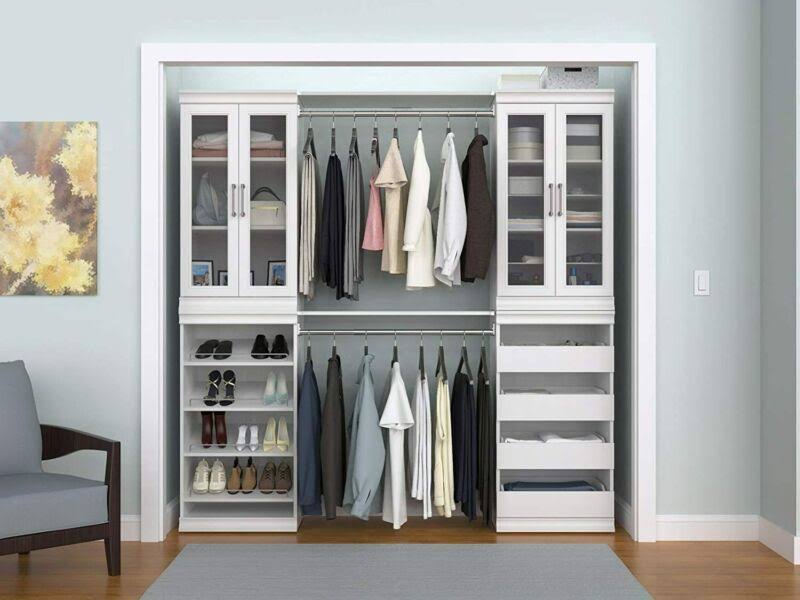 ClosetMaid 4561 Modular Closet Storage Stackable Unit with 4-Drawers White