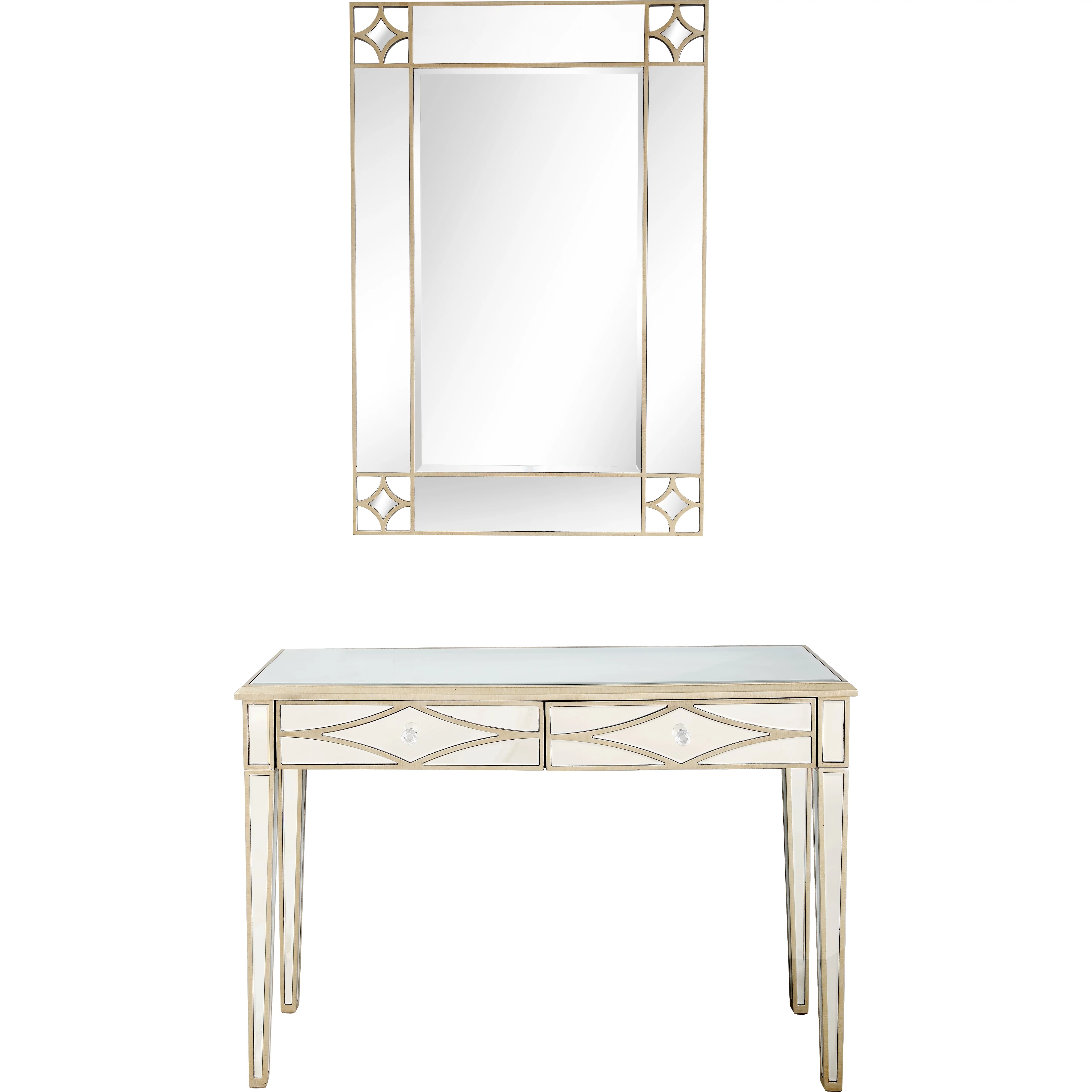 Camden Isle Huxley Wall Mirror and Console Table