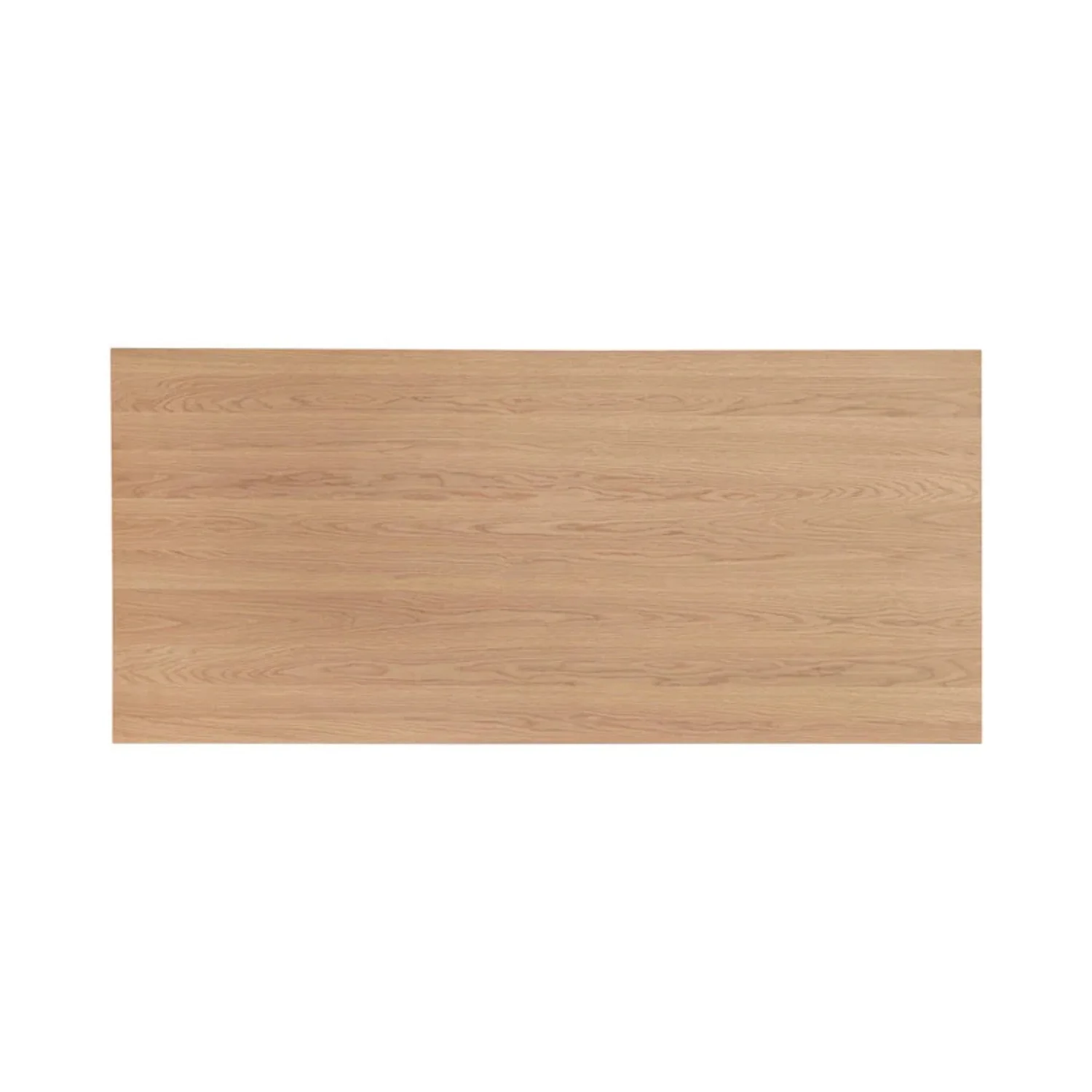 Rattan Natural Oak Wood Dining Table for 6 People