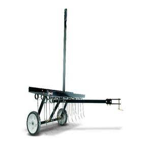 Agri-Fab Universal Tow Behind Lawn Groomer Dethatcher 40in Pneumatic Tires Adjustable 45-0294