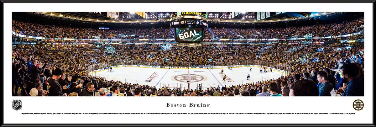 Boston Bruins - Center Ice - Framed