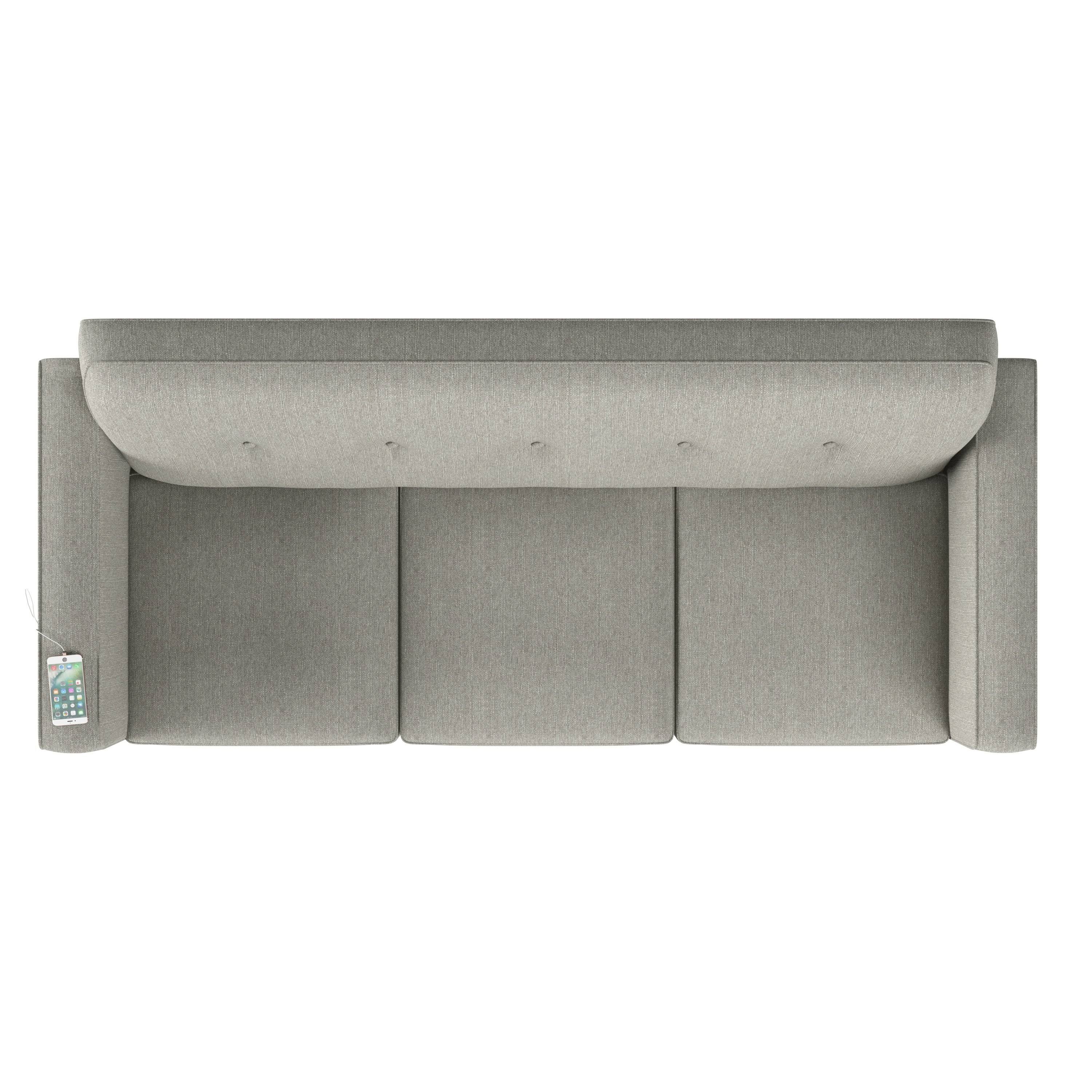 Copper Grove Larkin Sofa with USB and Power Ports - Mustard Yellow