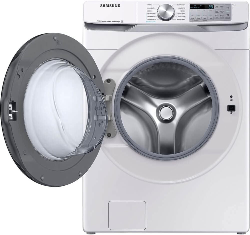 Samsung 4.5 Cu. Ft. White Smart Front Load Washer with SuperSpeed Wash