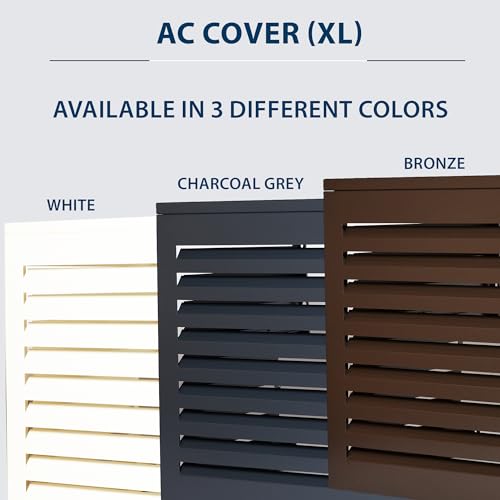 Airdeko Premium HVAC Central AC Condenser Cover for Outside Units - AirOutdoor Systems Ultimate Protection with Anti Rust Feature - Innovative Design and Sleek Look Cover