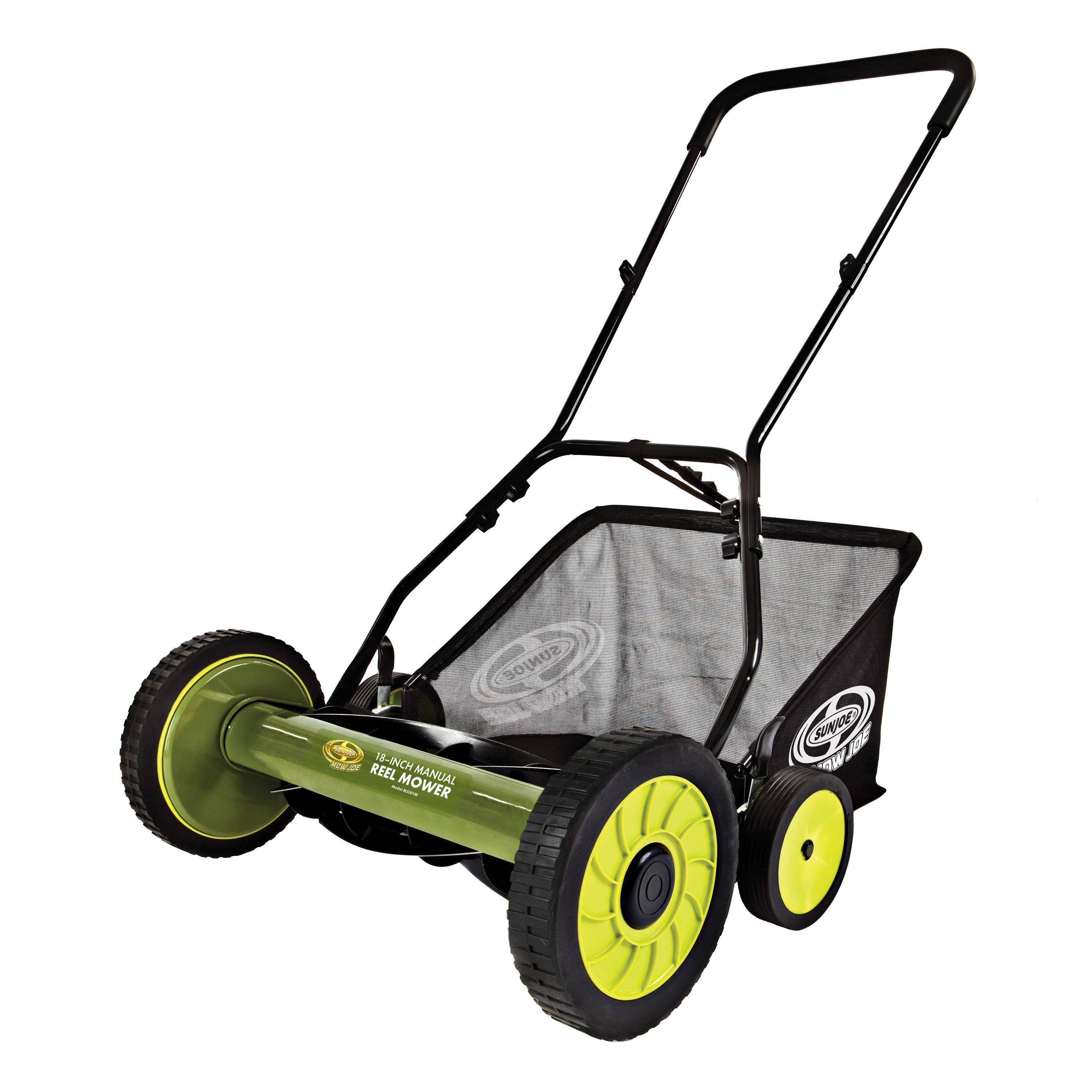 Sun Joe MJ501M-RM 18-inch Manual Reel Mower with Grass Catcher (Certified Refurbished)