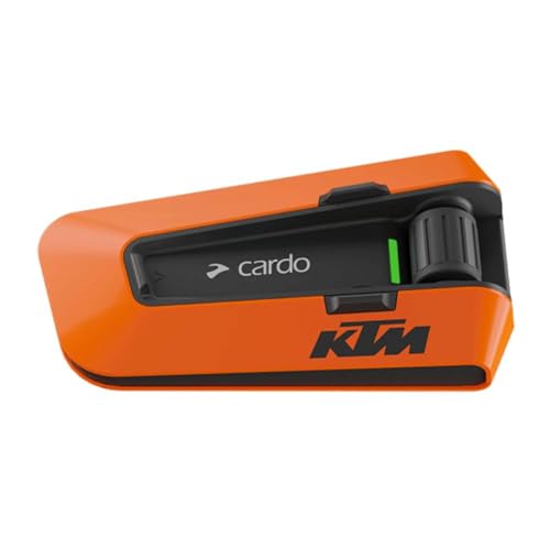 Cardo PACKTALK Edge Motorcycle Bluetooth Communication System Headset Intercom - Single Pack, Black