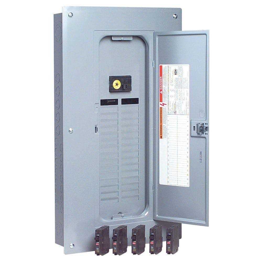 Square D QO 100 Amp 32-Space 32-Circuit Indoor Main Breaker Plug-On Neutral Load Center with Cover Value Pack - Shop Hardware Tools Online Store
