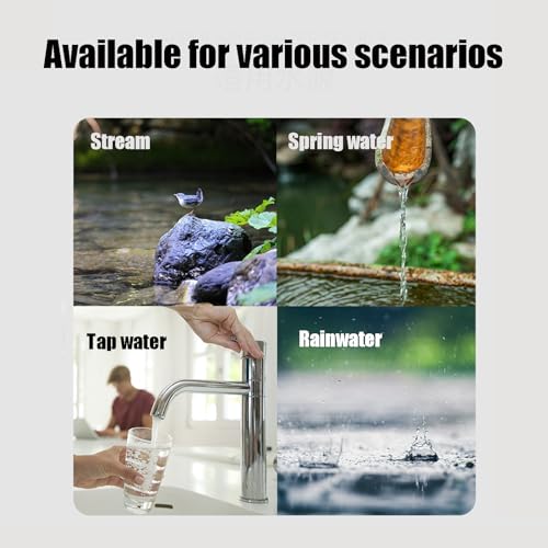 Electric Portable Water Filter, Portable Water Purifier,Water Purifier Survival,Removing up to 99.99% of impurities,Water Filter Survival Survival ，Purifying Water Camping