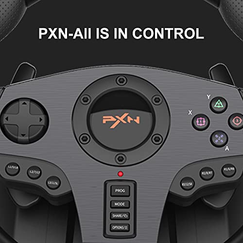 PXN V900 Gaming Steering Wheel - 270/900° Sim Xbox Racing Wheel with Pedals Paddle Shifter - for Xbox One,Series S|X, PC, PS4, Switch, Android TV