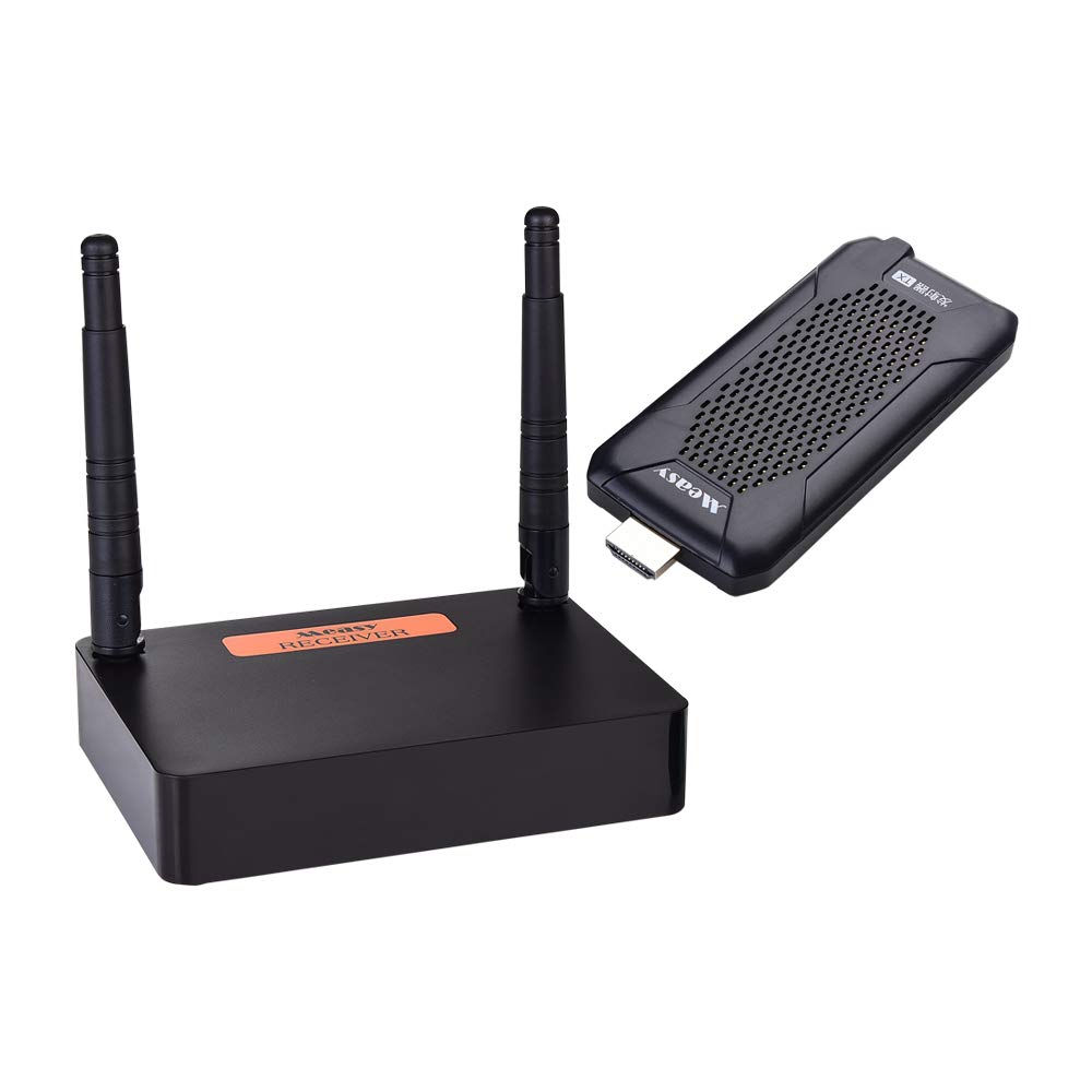 Wireless HD Transmitter and Receiver Wireless HD Extender Wireless HD Sender 2.4G/5.8G up to 100M/330FT HDMI Wireless Audio Video for HD TV / Projector Maybe delay