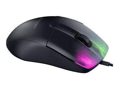 Roccat - Kone Pro Lightweight Performance PC Gaming Mouse with 19K dpi Optical Sensor, Aluminum Titan Wheel Pro u0026 RGB Lighti