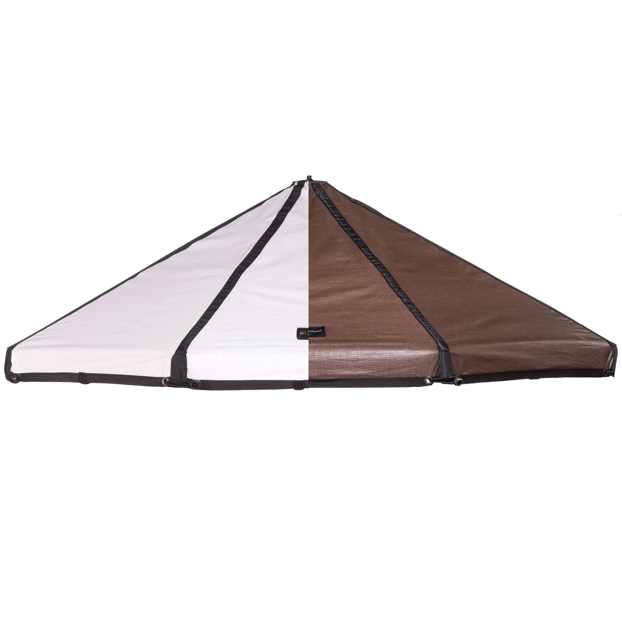 Advantek 8& Pet Gazebo Canopy, Brown/White