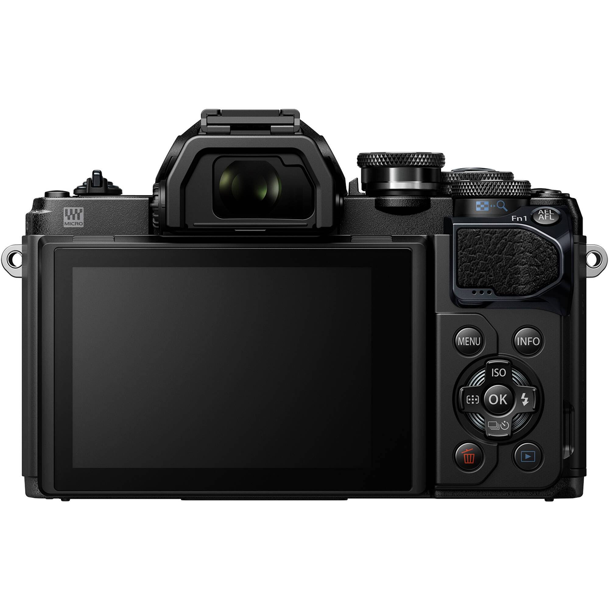 Olympus OM-D E-M10 Mark IIIs Camera with M.Zuiko Digital 14-42mm IIR Lens, Black