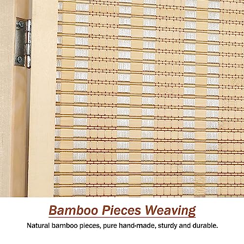 Room Divider Privacy Screen 4 Panel Folding Screen Room Divider, Commercial/Home Wall Partition Panels for Teahouse/Gazebo/Lobby, Freestanding & Folding, 5/5.6/6 ft Tall(180cm/70.9in Tall)