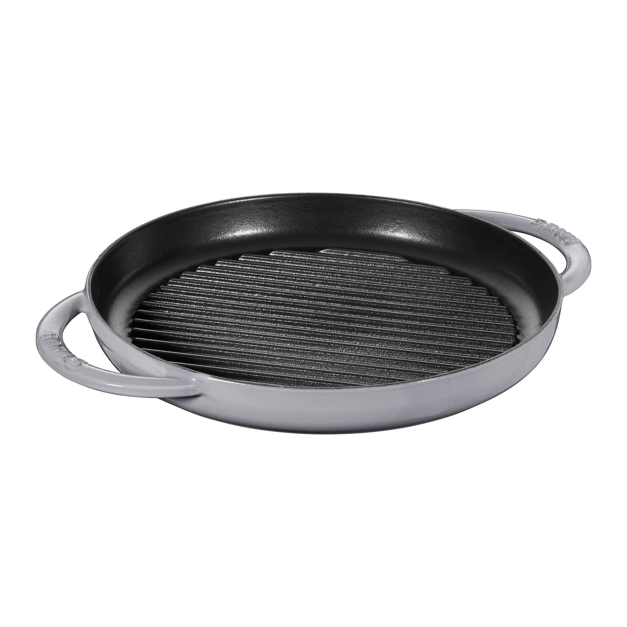 Staub 10x22 Cast Iron Pure Grill, Grenadine