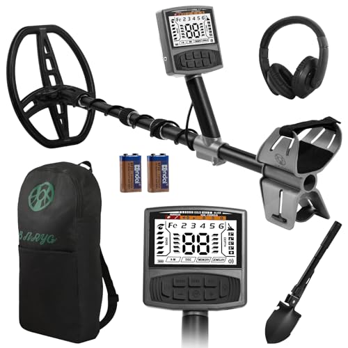 Metal Detector for Adults Professional, Pinpoint Metal Detector Waterproof Gold and Silver, Higher Accuracy, Bigger LCD Display, 12" IP68 Coil, New Advanced DSP Chip