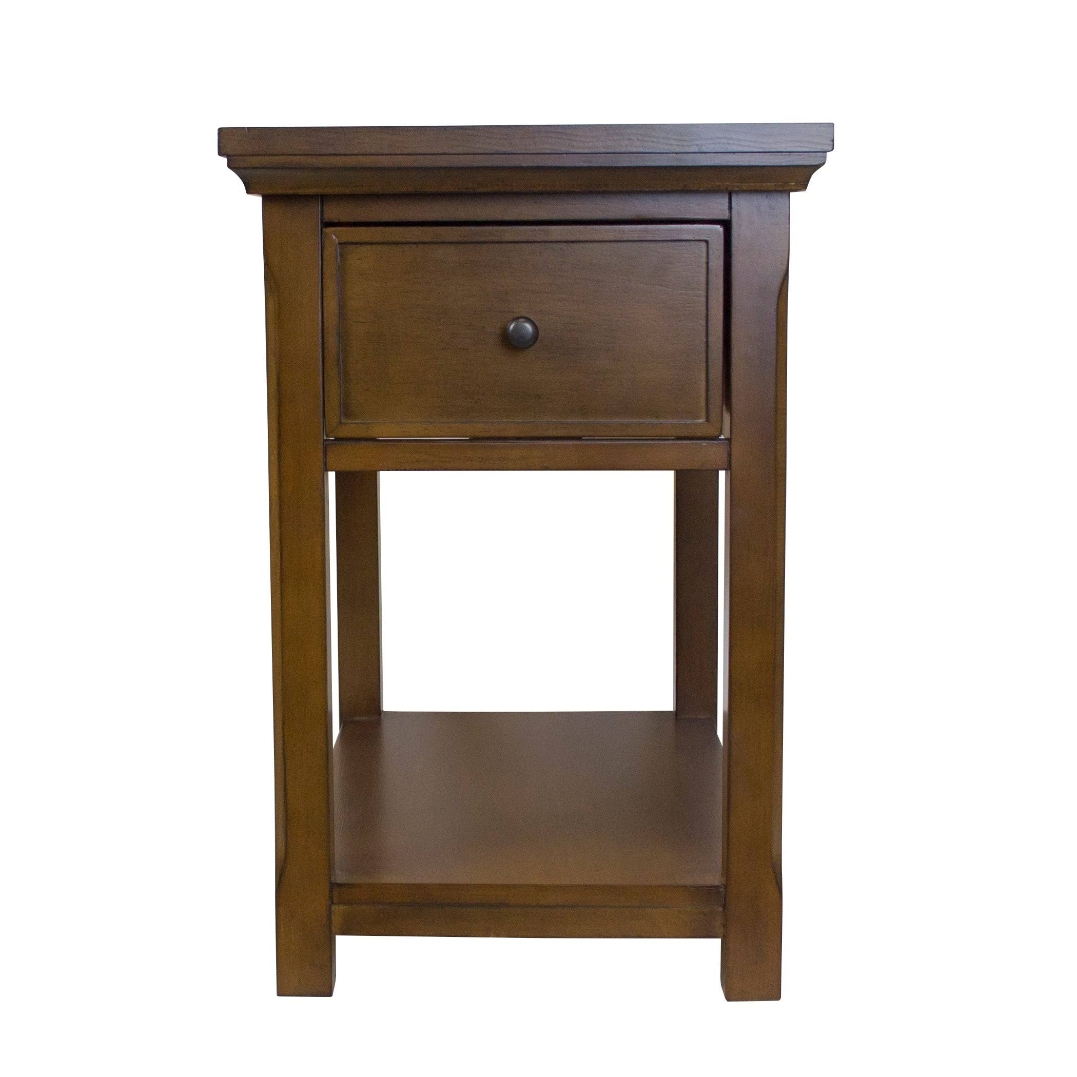 American Furniture Classics Model 432 End Table with Hidden Concealment Compartment for Your Valuables