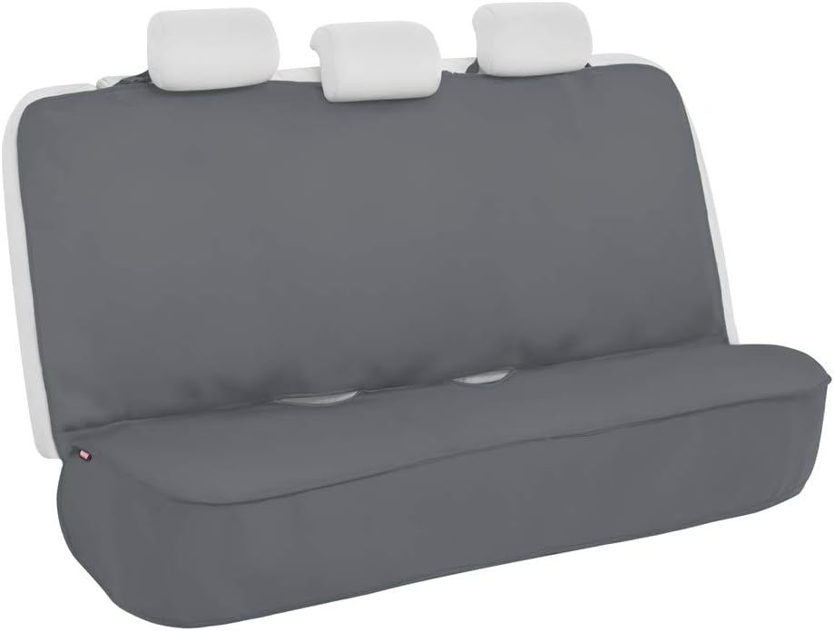 Motor Trend AquaShield Black Waterproof Rear Bench Car Seat Cover &ndash; Padded Neoprene Back Seat Cover for Cars, Ideal Back Seat Protector for Kids & Dogs, Interior Covers for Auto Truck Van SUV