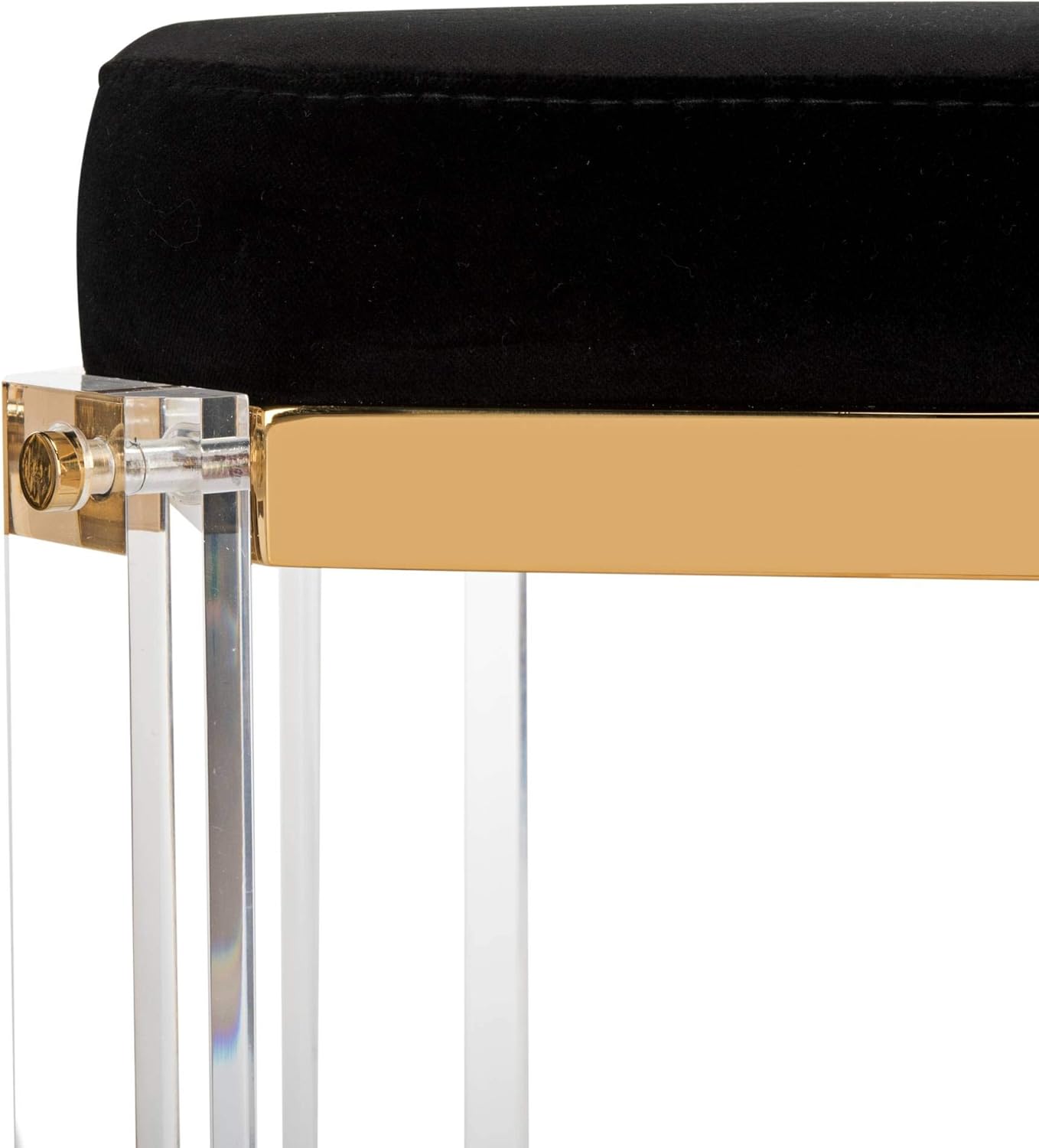 Safavieh Home Collection Cicely Acrylic Bar Stool, Black